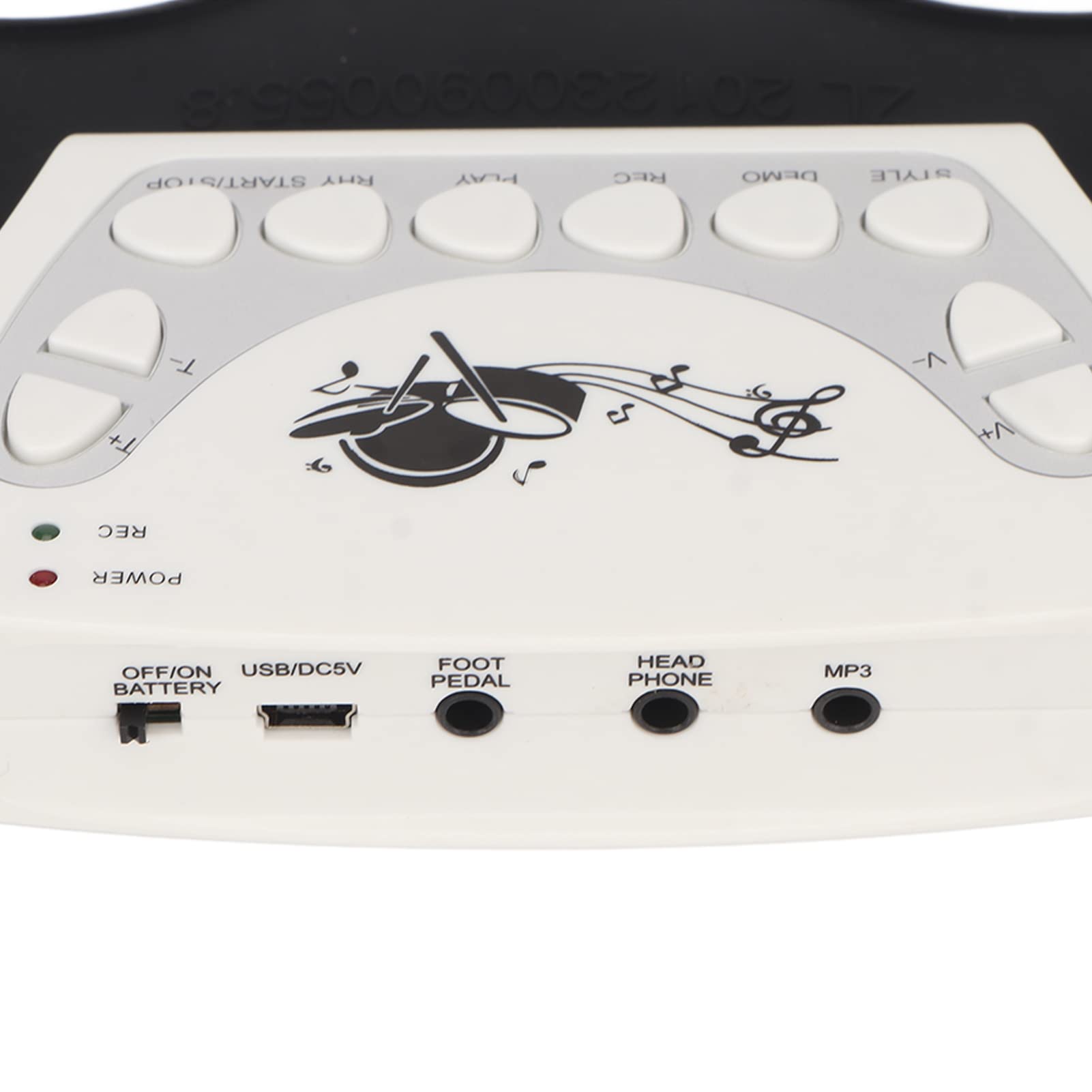 Set di Batteria Elettronica con 9 Pad, Kit di Batteria con Pad Avvolgibile per Esercitazione con 2 Pedali, 2 Bacchette per Batteria, Funzione di Registrazione, per Regalo di Compleanno (W758)