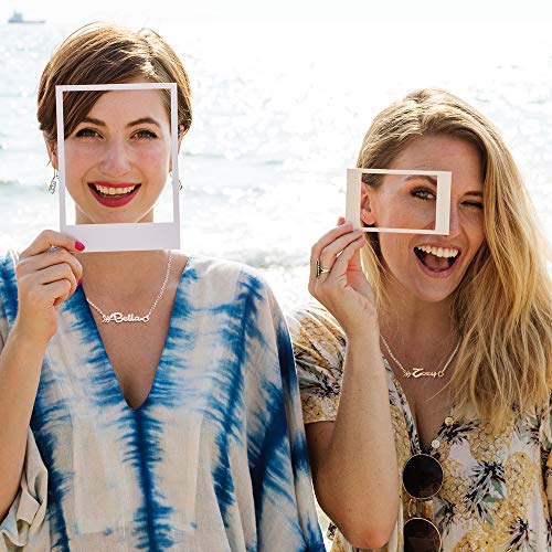 LoEnMe Jewelry Any Name Necklace of Silver Plated Custom Made with Arrow Love Heart Sterling Silver Personalized Bridesmaid Gift4