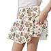 YEXIATODO Capybara 7/8 Girls Skirts Elastic Flared Tennis Skater Skirts with Built-in Shorts Athletic Skirt with Shorts Kids Active Flowy Teen Girls Fashion Skorts Sundress Playwear for School