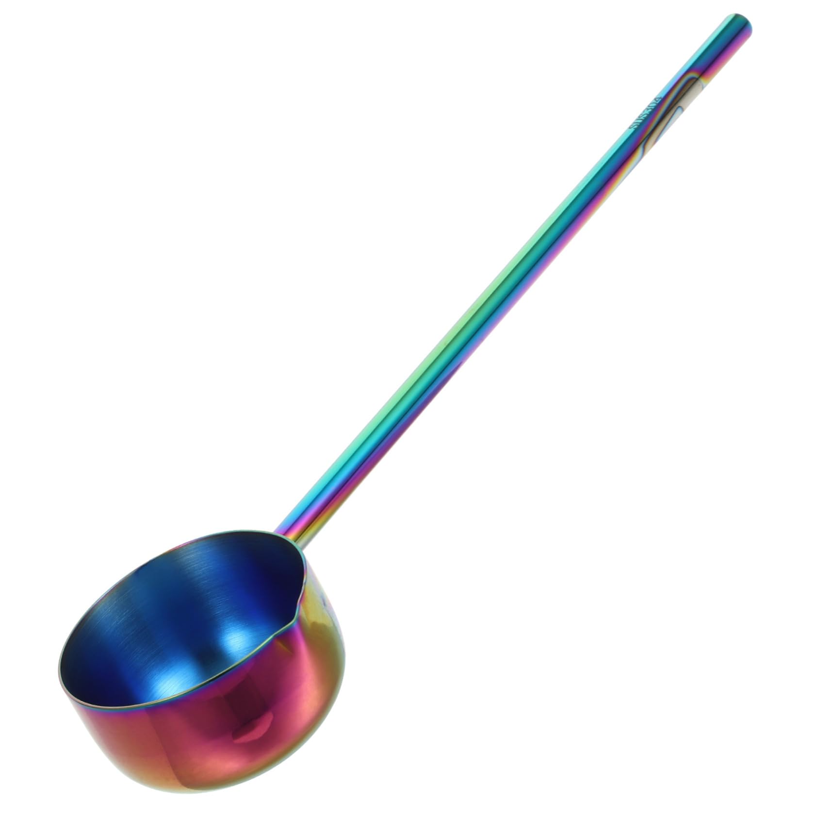 Unomor Large Soup Spoon Long Handle Silver Stainless Steel for Cooking and Serving