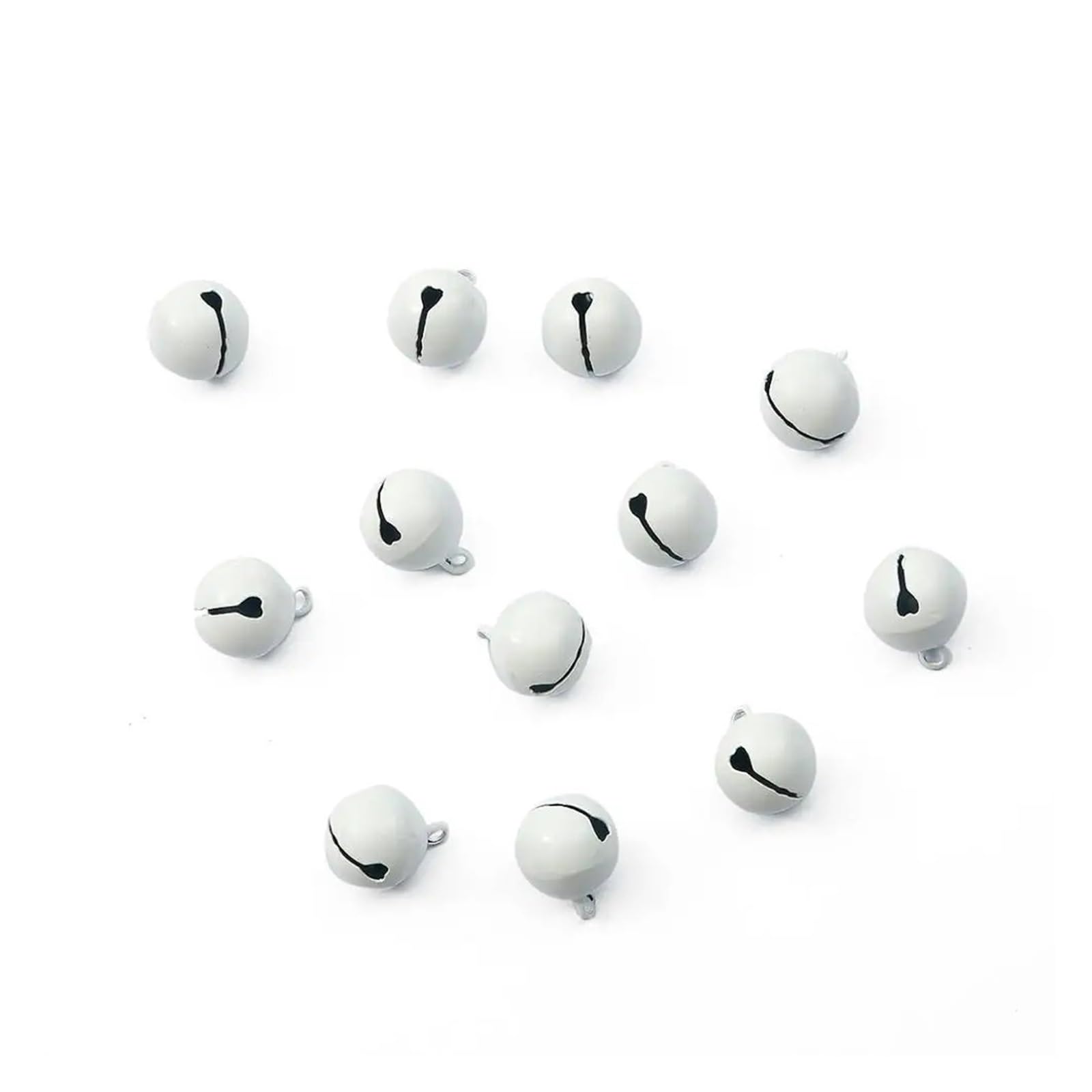 Christmas Bells 40pcs 14mm Iron Metal Beads Jingle Bells Christmas Decoration Pendants for Christmas Decor