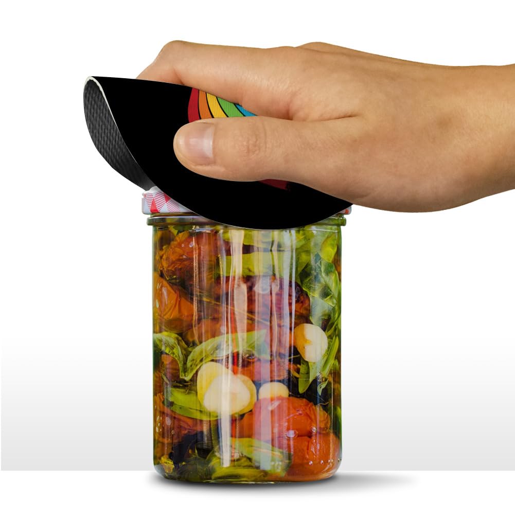 Graphics & More Distressed Rainbow Round Rubber Non-Slip Jar Gripper Lid Opener