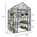 Home-Complete 514537FXW Walk-in Greenhouse-Indoor Outdoor with 8 Sturdy Shelves-Grow Plants, Seedlings, Herbs, or Flowers in Any Season-Gardening Rack, Green