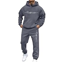 Tuta Uomo, Tuta Uomo Completa Tute Set Sportivo Composto Da 2 Pezzi Con Felpa Con Cappuccio Y2K E Pantaloni Della Tuta Stile Streetwear Maniche Lunghe Set Per Sport Invernali E Tempo Libero 2025