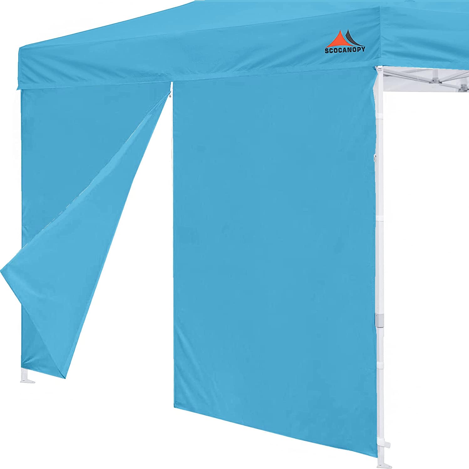 SCOCANOPY Door for 10x10 Canopy Frame One Central Zipper Design for Easy Entry and Exit,1 Pack Canopy Door Only, (Sky Blue)