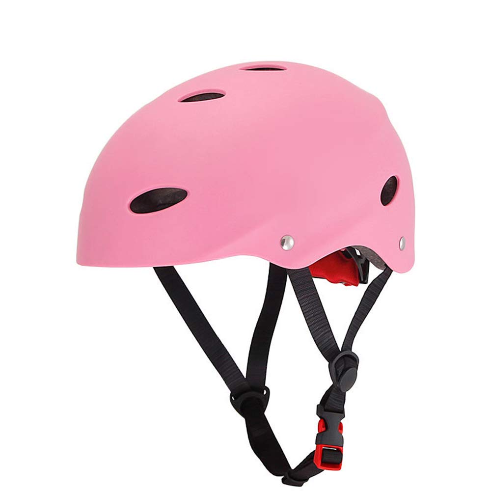 Tenlacum Vent Hard ABS Safety Helmet & EVA Liner for Water Sports Kayak Drifting Wakeboard SUP Paddleboard Skate (Pink)