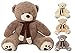 MyTeddyWorld Orsacchiotto Gigante Martin 120-180 cm - Grigio Scuro 120 cm Enormi Grandi Peluche Morbidi Giocattoli Bambole Animali di Peluche Peluche Orsacchiotti Bambini Bambini Adulti