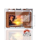 用 FUJIFILM instax mini Evo ガラスフィルム ２枚 【国産AGC旭硝子素材】 用 instax mini EVO フィルム 全面保護 用 mini EVO 保護フィルム 耐衝撃 硬度9H 用 EVO 液晶保護フィル 高透過率 超薄型 飛散防止 自動吸着 気泡なし 指纹·污垢防止 簡単貼り付け ケースに干涉なし (対応 instax mini EVO アクセサリー)