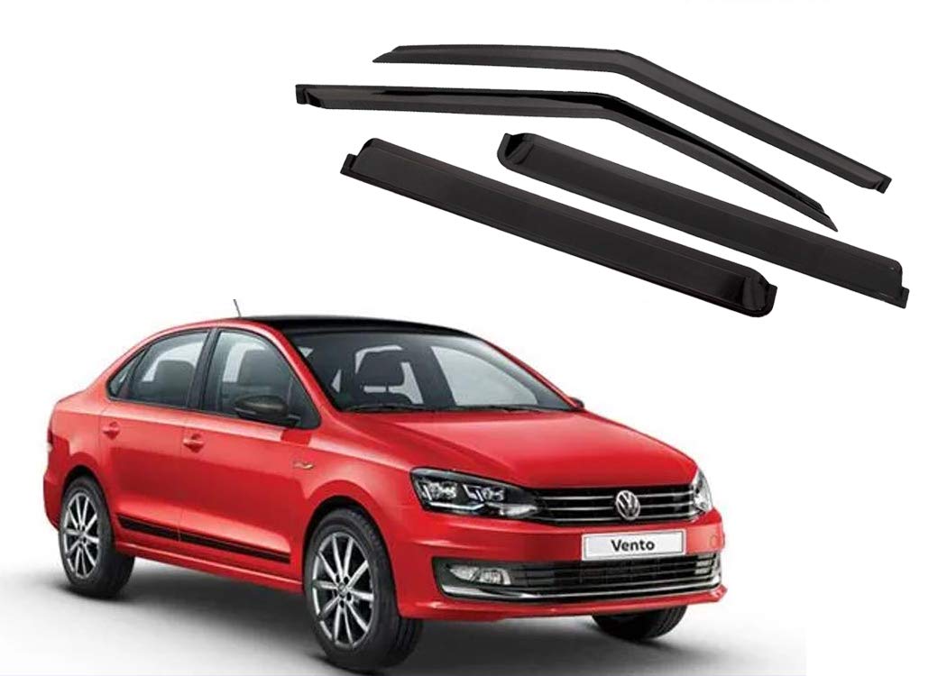 CAR SAAZ Unbreakable Door Visor for Vento (2020-2022)(Set of 4 Pcs)