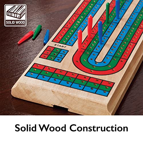 Juego de Mesa Tablero de Cribbage Tradicional de Madera miniatura 5