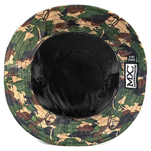 Chapéu Bucket Hat MXC BRASIL Mouse Rato Camuflado Camo Tamanho:Único;Cor:Verde