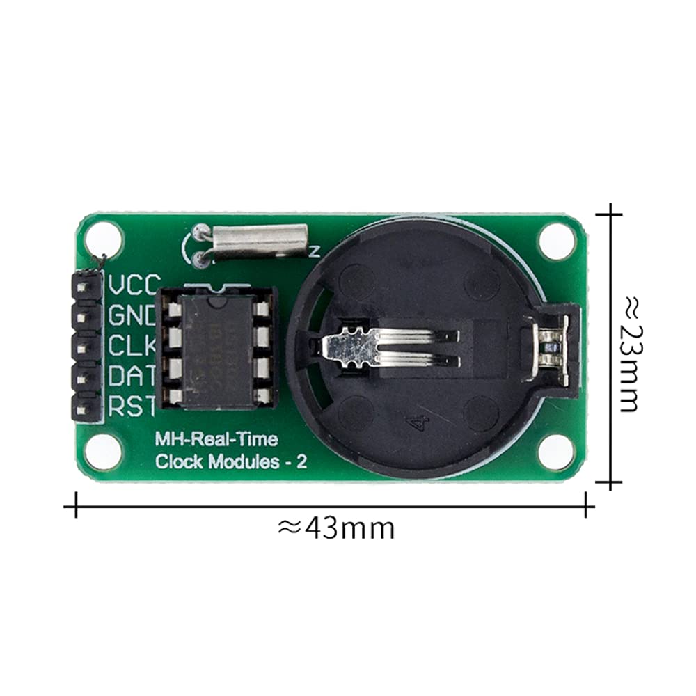 DollaTek 5Pcs Smart Electronics DS1302 Modulo orologio in tempo reale per Arduino UNO Development Board Kit fai da te