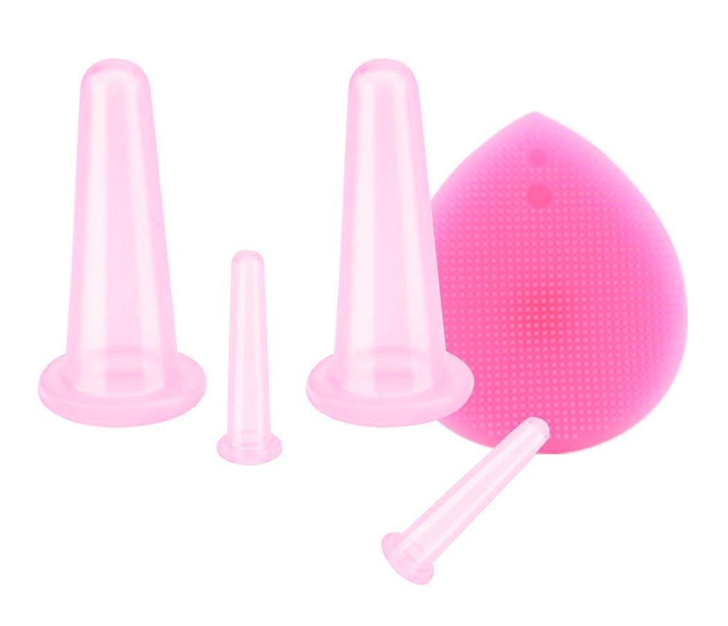 SKEIDO Silicone Facial Cupping Therapy Set (Pink)