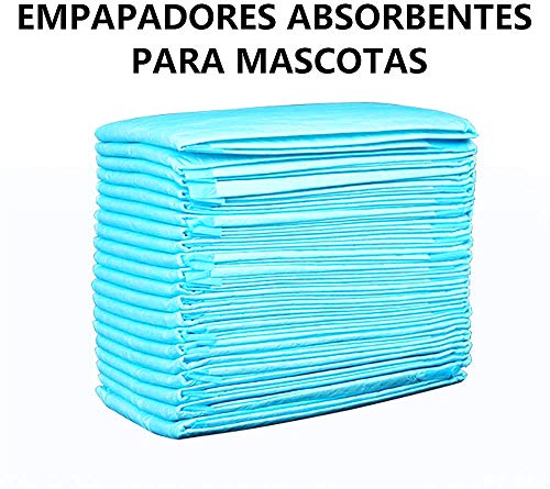 DZL- Empapadores de adiestramiento para Perros, Almohadillas de Entrenamiento Almohadillas de Entrenamiento para Cachorros Súper Absorbentes (M 55.8 * 55.8-100PC)