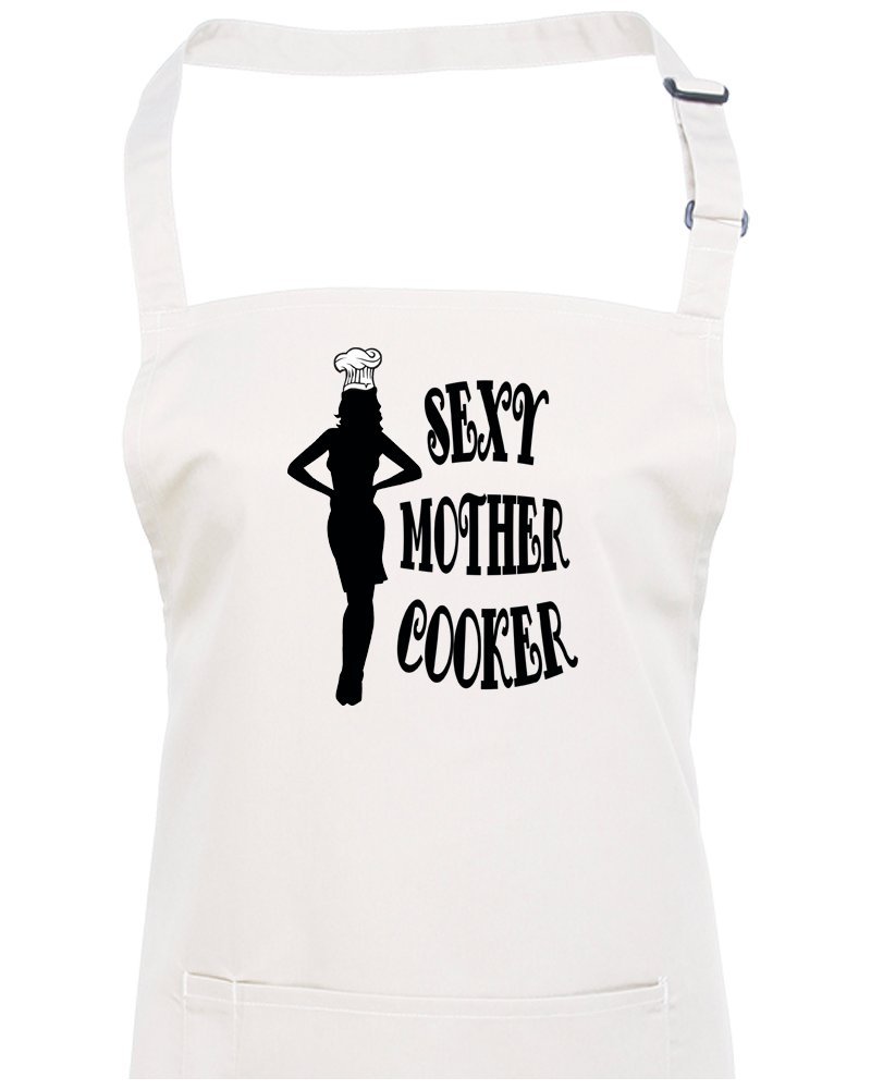 FatCuckoo SEXY MOTHER COOKER- Funny Kitchen Chef Ladies/Women's apron from
