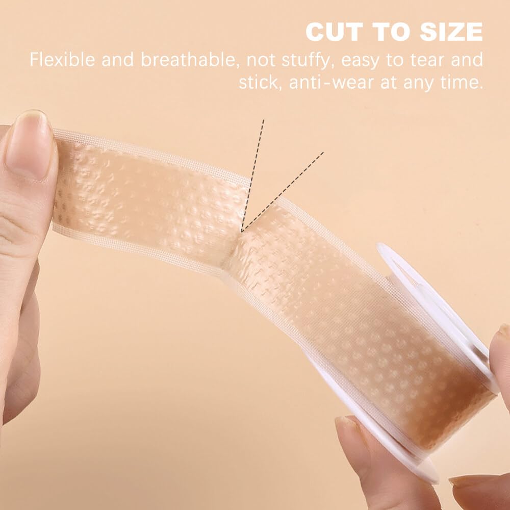 Cinta para Los Pies, Cuidado de Pies Pegatina, 2 Rollos de Pegatinas Autoadhesivas Resistentes al Desgaste para Evitar la Protección de La Almohadilla de Espuma (2 cm x 1 m)