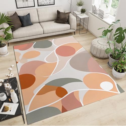 Tapis de chambre géométrique abstrait 100x200 cm antidérapant
