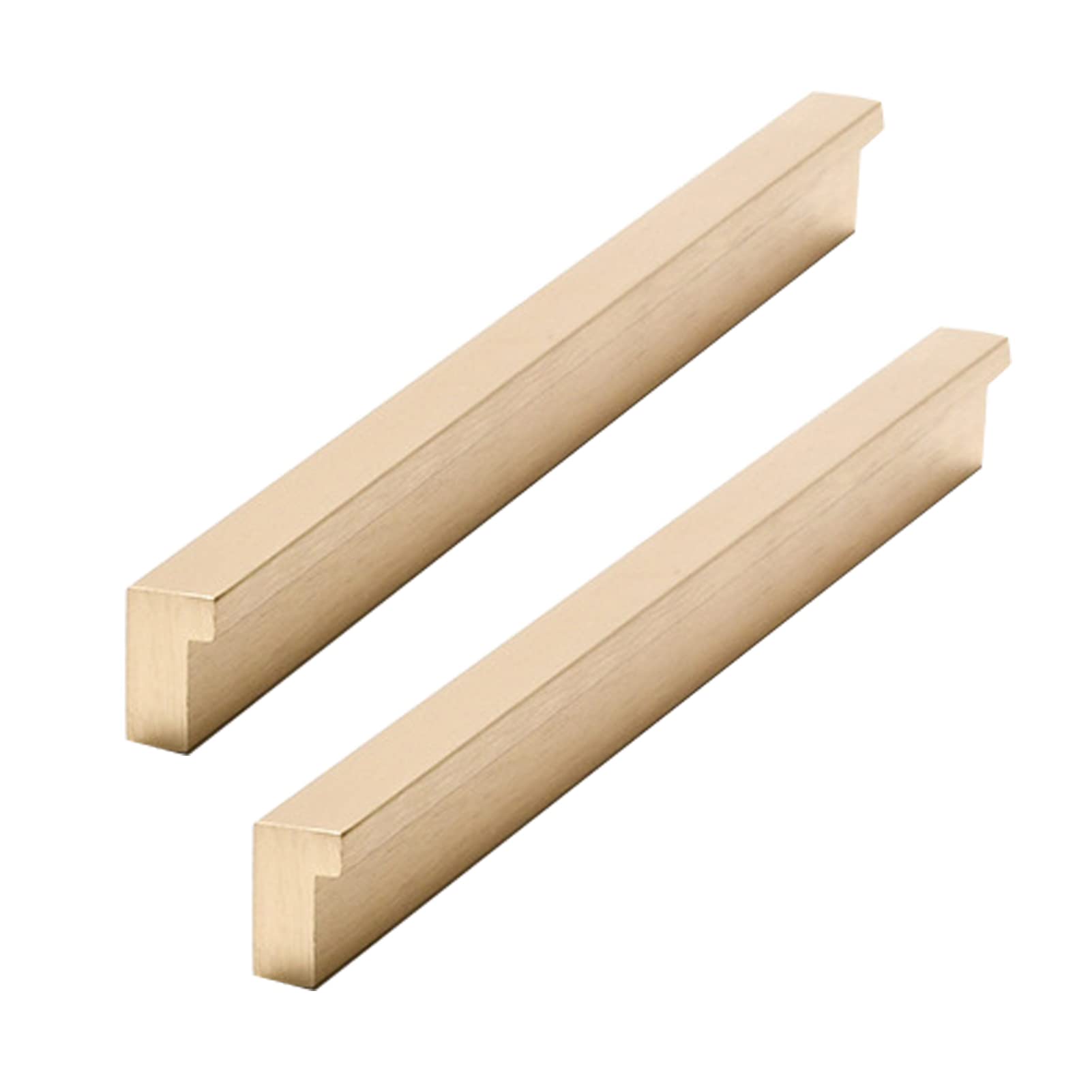 Dswzlqdxb Gold 2 Pieces Door Handle Aluminum Closet Handle Cabinet Pulls L-Shaped Dressing Table Handle Drawer Handle Gloves Cabinet Knobs Door Levers (Hole Distance 96Mm)