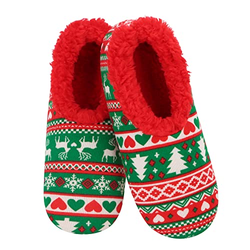 Snoozies Women's Xmas Jacquard Slippers!