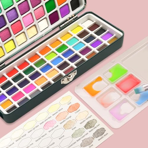 Artecho ATO-WP1007 Watercolor Paint Set 100 Colors In Portable Box thumb #4