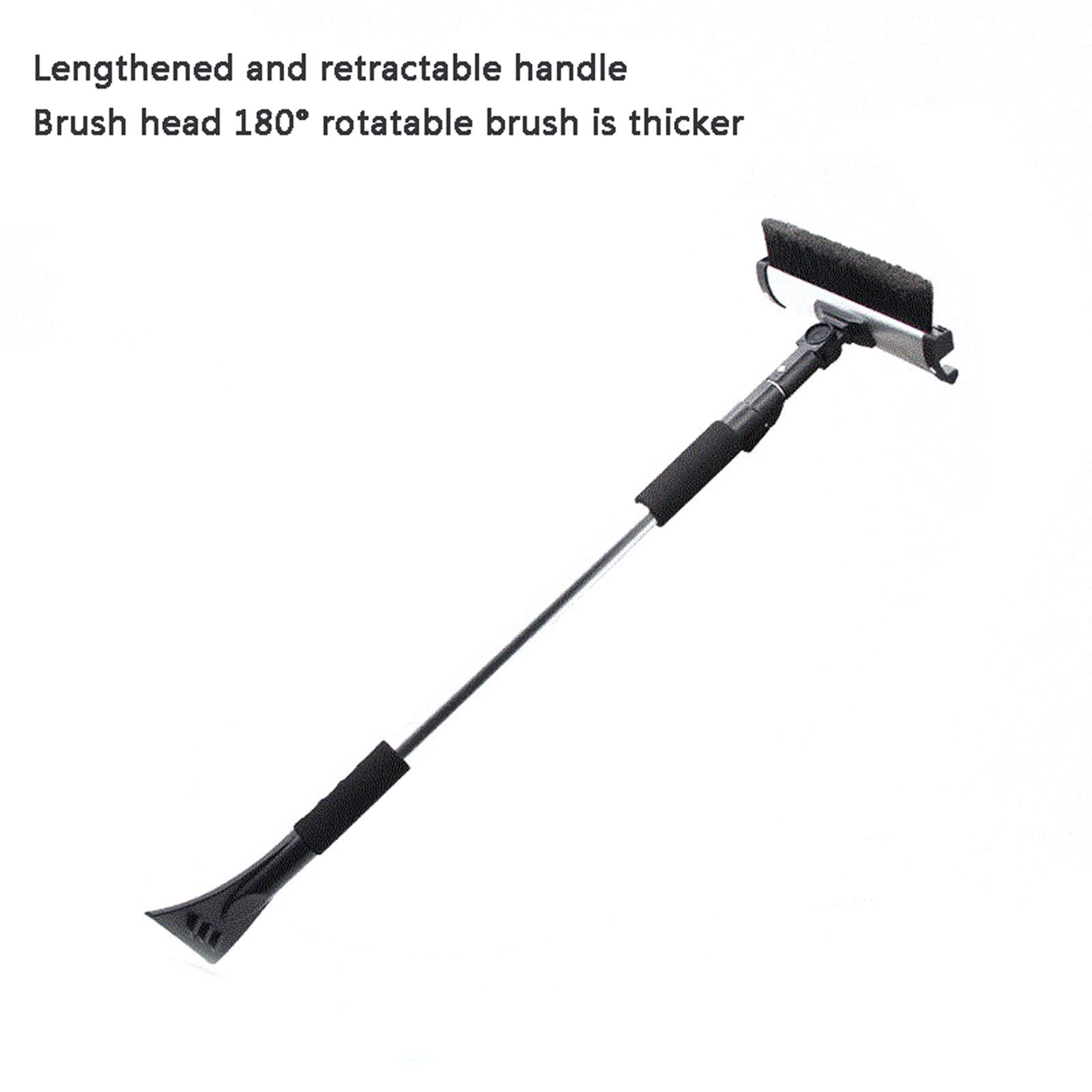 Brosse à Neige Grattoir à Glace Pelle à Neige Grattoir à Glace et Brosse à Neige Extensible, grattoir à Neige Amovible de 146 cm et Brosse et Brosse à raclette, Brosse de déneigement