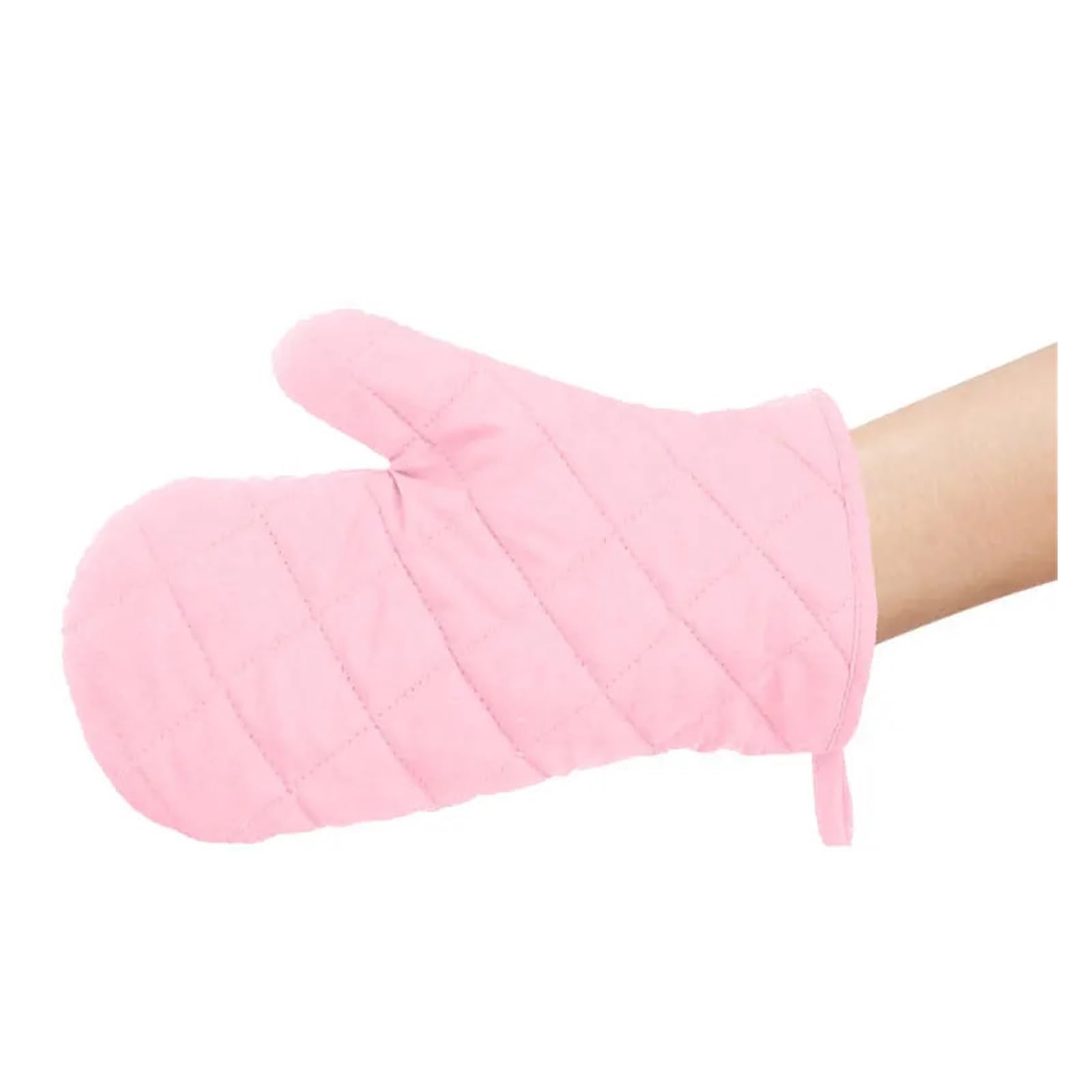 MRKU Guantes para Hornear, Guantes de Cocina Resistentes al Calor, Color Rosa, aislantes, Gruesos, Antideslizantes de Doble Cara, Aptos para microondas.