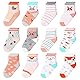 Stoppersocken baby 12-18 monate 12 Paare Antirutschsocken kinder Mädchen 23-26/1-3Jahre alt Stoppersocken Kinder Socken Crew rutschfeste Griffe Socken Kleinkinder Mädchen Geschenk (Multi-Colors)