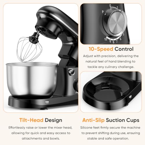 Image of NEWBULIG Stand Mixer 4.2QT, Kitchen Electric Mixers Alternative