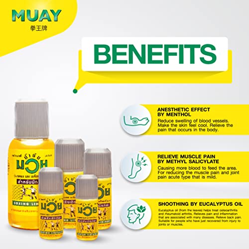 Namman Muay Liniment Oil Muscular Pains Relief 30Ml ( Pack Of 3 ) #TOP4