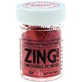 Zing! Glitter Embossing Powder 1-Ounce, Red (ZGE-27153)