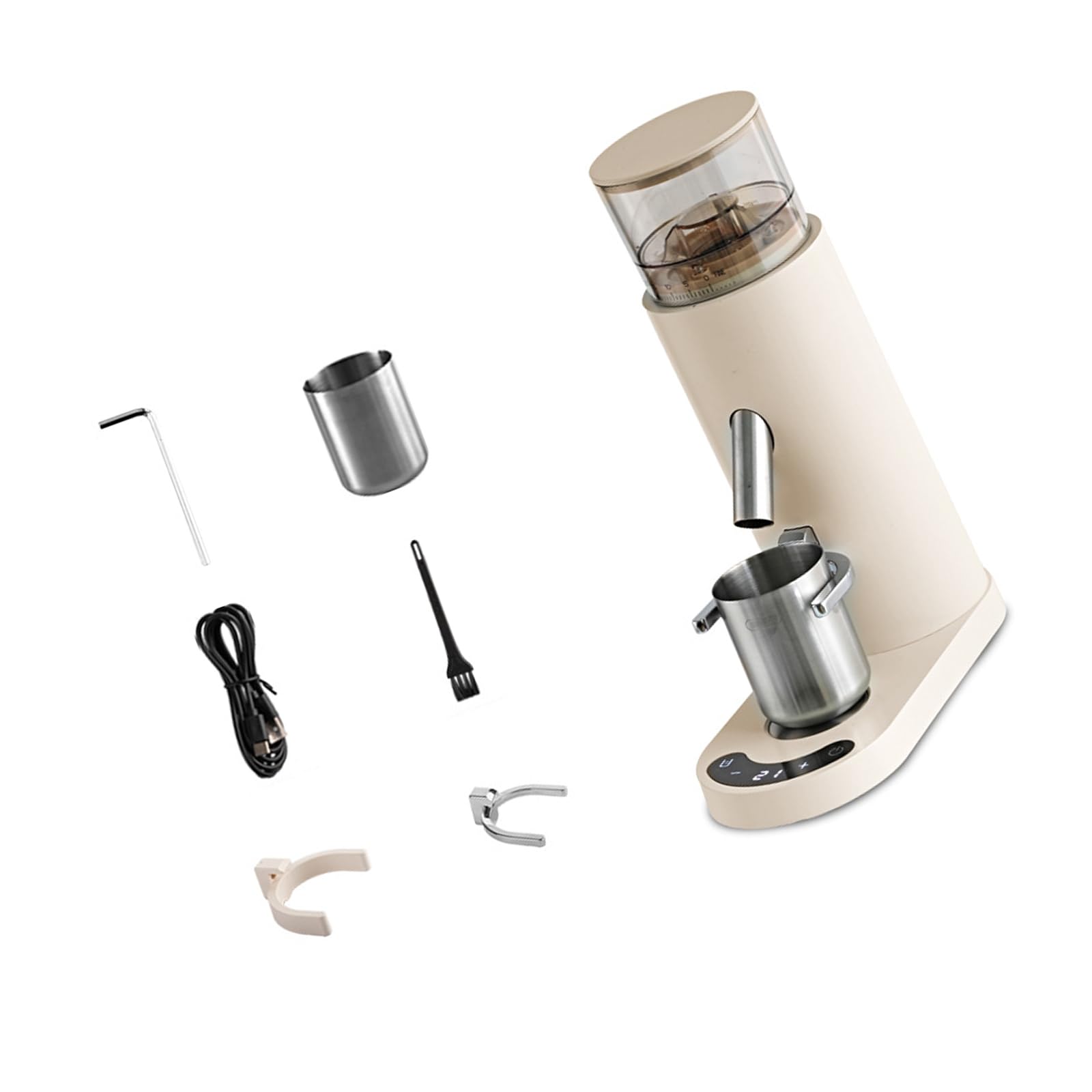 Elnwnnkc Electric Bean Grinder with Adjustable Coarseness Rechargeable Espresso Grinders for Home, Offices & Travel Rechargeable Espresso Grinders