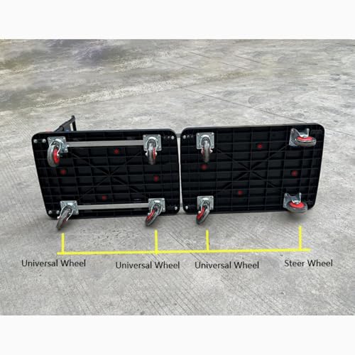 Carretilla industrial de plataforma plegable extra larga miniatura 7