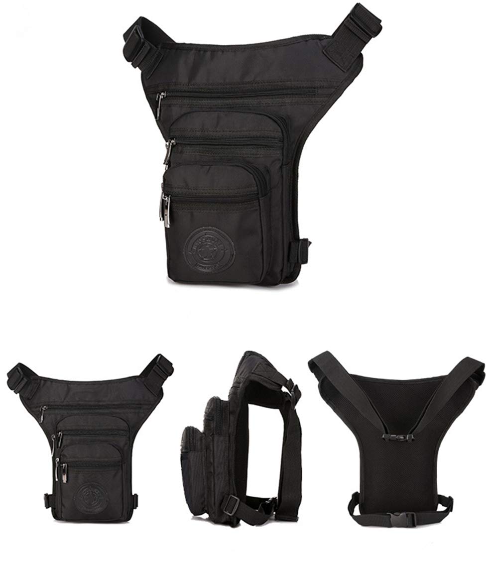 Sports Thigh Waist Bag Fanny Pack Racing Tactical Drop Leg Bag Waterproof Motorcycle Outdoor Bag Travel Hiking Climbing Cycling Shoulder Portable Bags (Red)