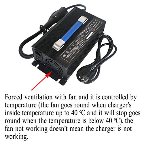 New 48 Volt 15 Amp for Club Car Golf Cart Battery Charger w/ 3 Pin Round Plug