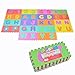 Pink Papaya Puzzlestar XXL , 36 campi Puzzle, Tappeto per Bambini in Eva Antiscivolo, Tappeto Puzzle con Numeri, Lettere e Bordo per Un Totale di 86 Pezzi