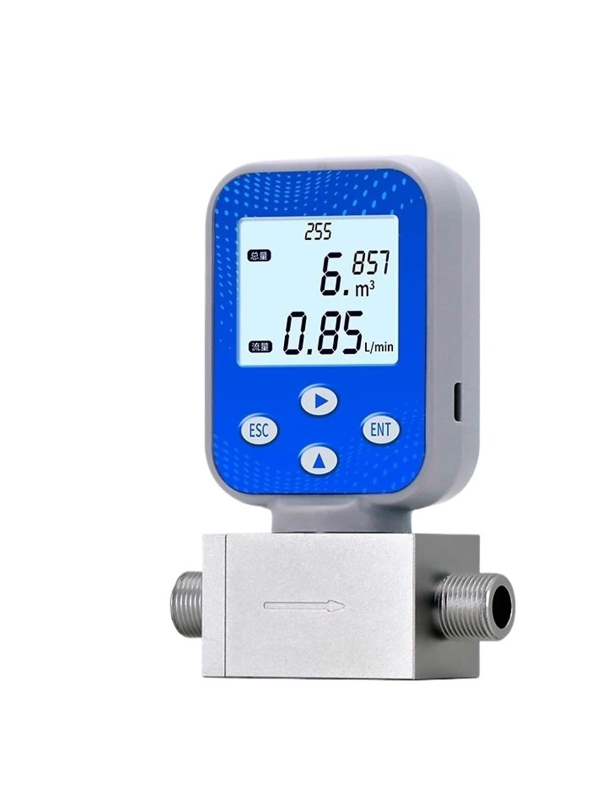 Sensor de flujo industrial, medidor másico térmico micro, rosca macho GT-MF30 G3/8 | RS485