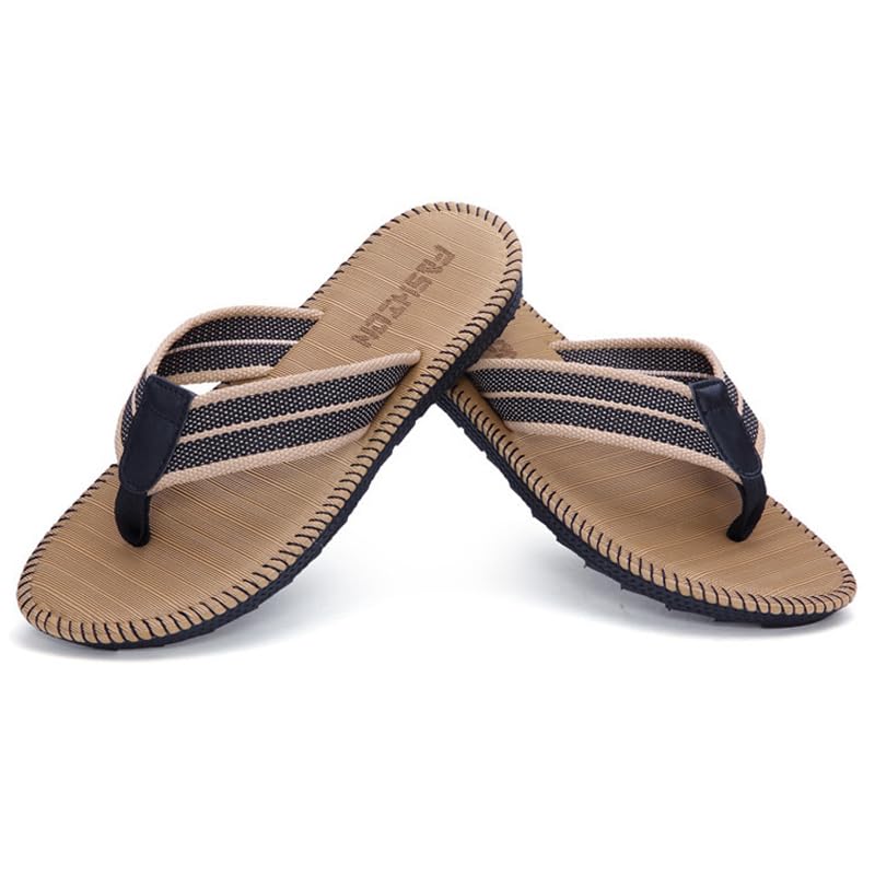 Mens Purely handmade Flip Flops, Indoor and Outdoor Flip Flop Comfort Slippers for Beach3