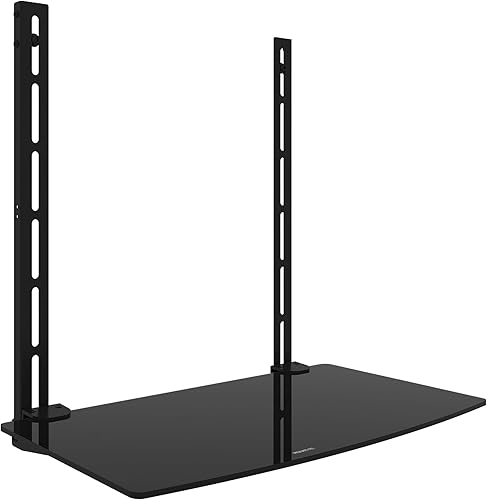 Miniatura 8 de mount-it LCD LED Plasma TV Wall Mount Bracket para cable Box reproductor de DVD Stereo Componentes Shelf Negro