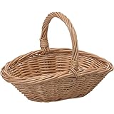 POSH LIVING かご ウィッカーバスケット W20.5×D15×H15(6)cm B 11546