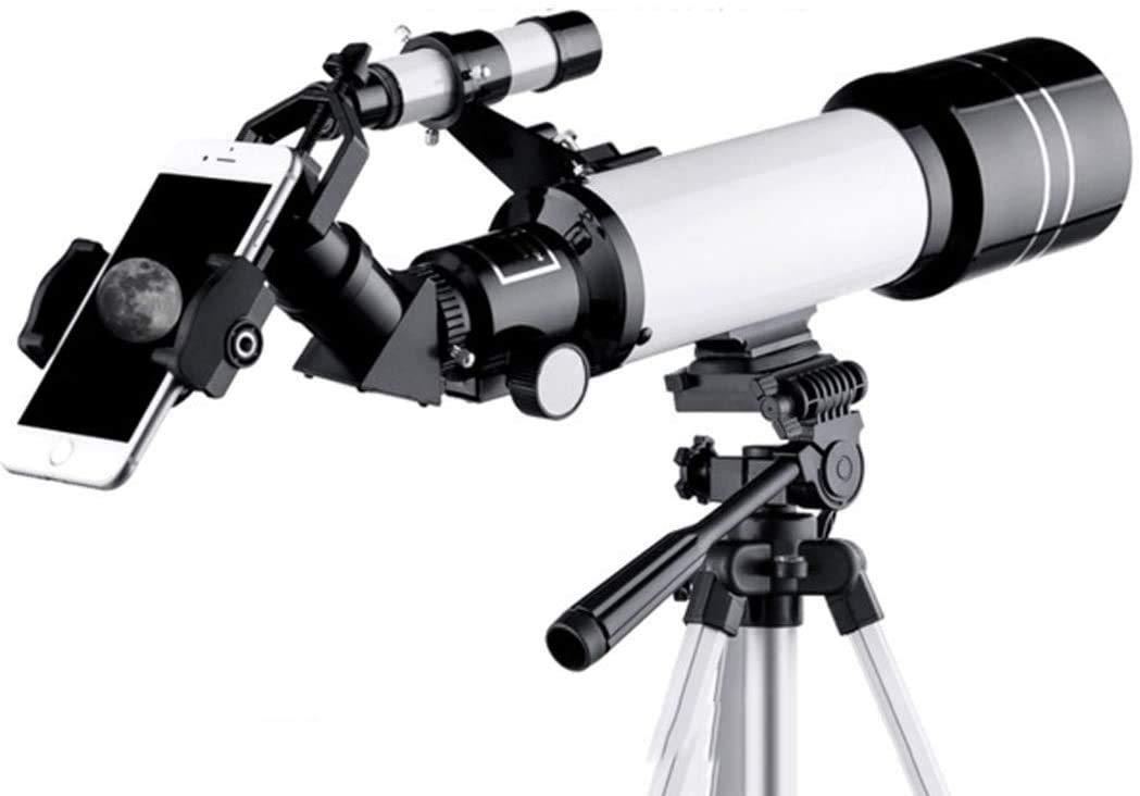 Monocular Telescope, High Power Telescope for Kids&amp;Beginners,70mm Astronomy Refractor Telescope with Adjustable Tripod,Travel Telescope with Carry Bag, Phone Adapter and Wireless Remote Binoculars