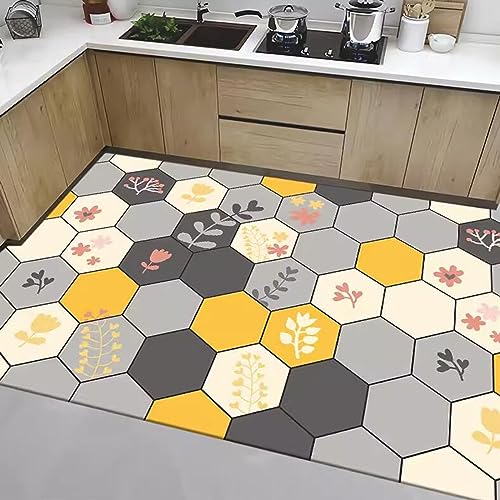 Tapis de cuisine rembourré imperméable et confortable anti-fatigue