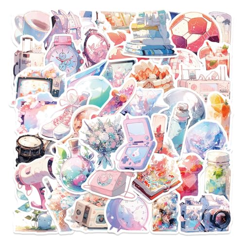 50枚セット 夢かわ ナチュラル 小物 ステッカー かわいい アニメ おしゃれ 防水 トレンディ 落書き 漫画 アウトドア DIY スノーボード スーツケース ギター 車 バイク 自転車 水筒 ヘルメット パソコン 携帯 ノート