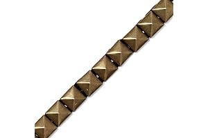 2-Yards 10mm (3/8 Inch) Metal Trim Pyramid Stud Nailhead Trim for Easy...