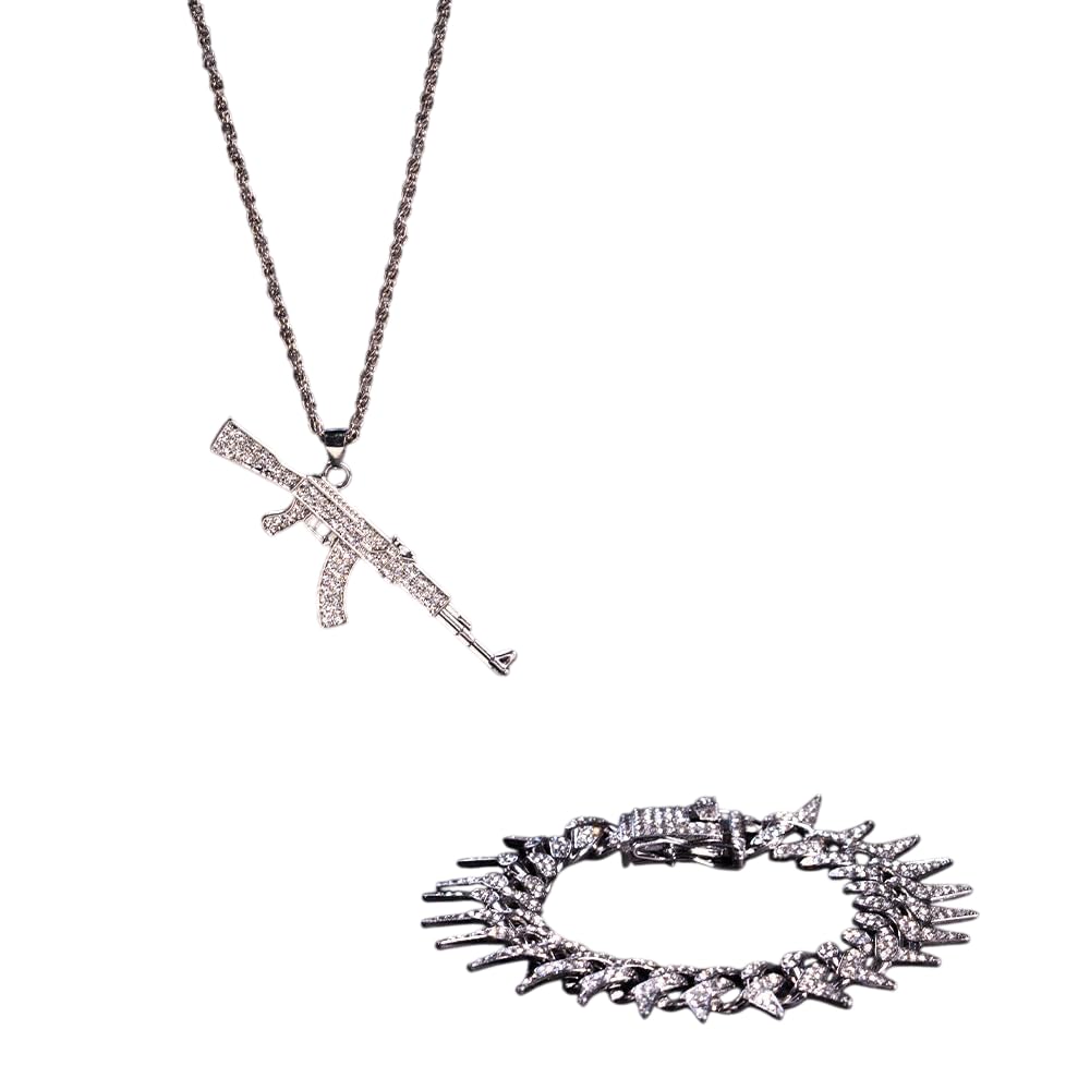 salty alpha Urban Echo Mens Jewellery Combo for Men & Boys | Fancy & Stylish Accessories | Anniversary, Engagement, Birthday & Everyday Wear | Gift for Valentine Day-picture-17