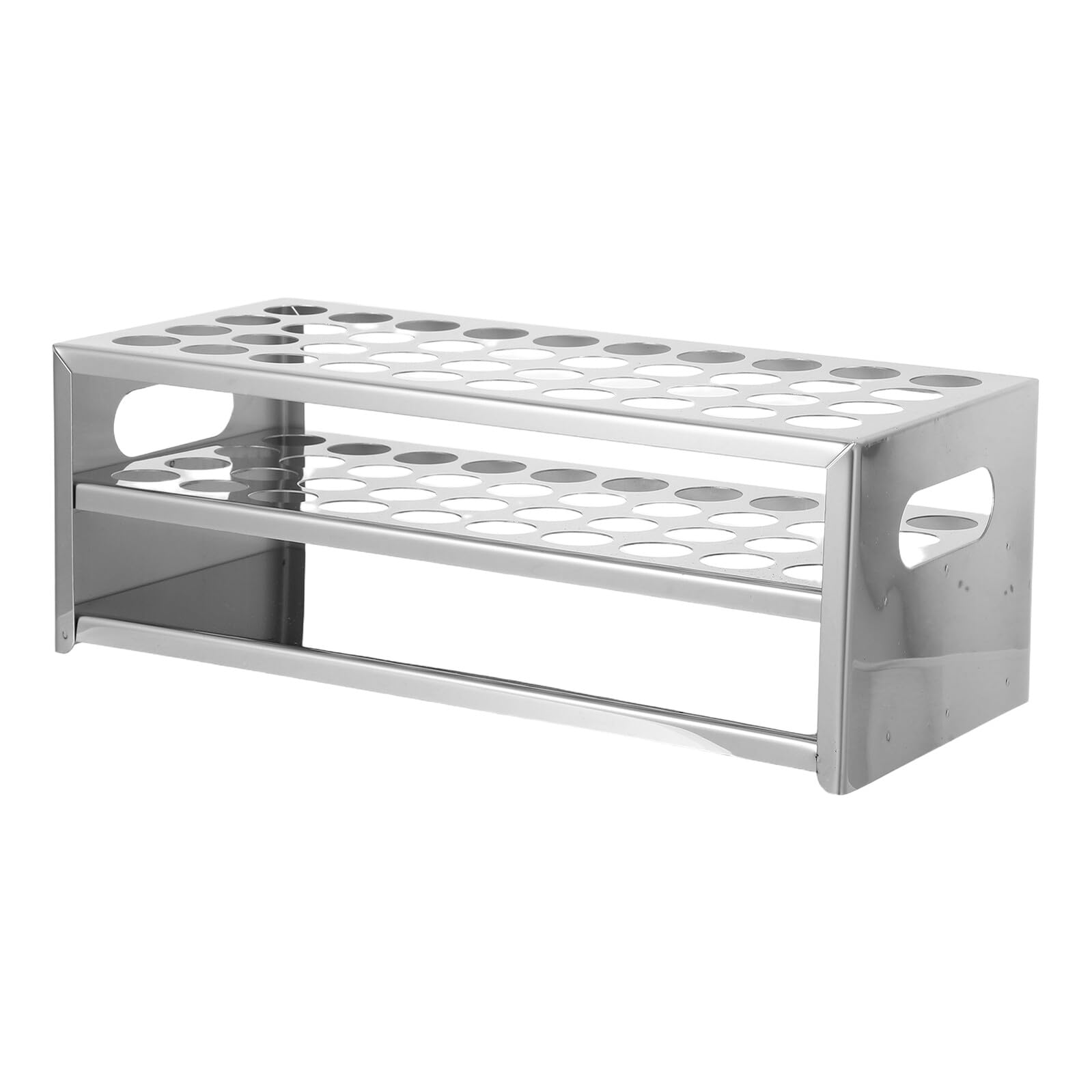 Support pour tubes à essai en acier inoxydable à 40 positions