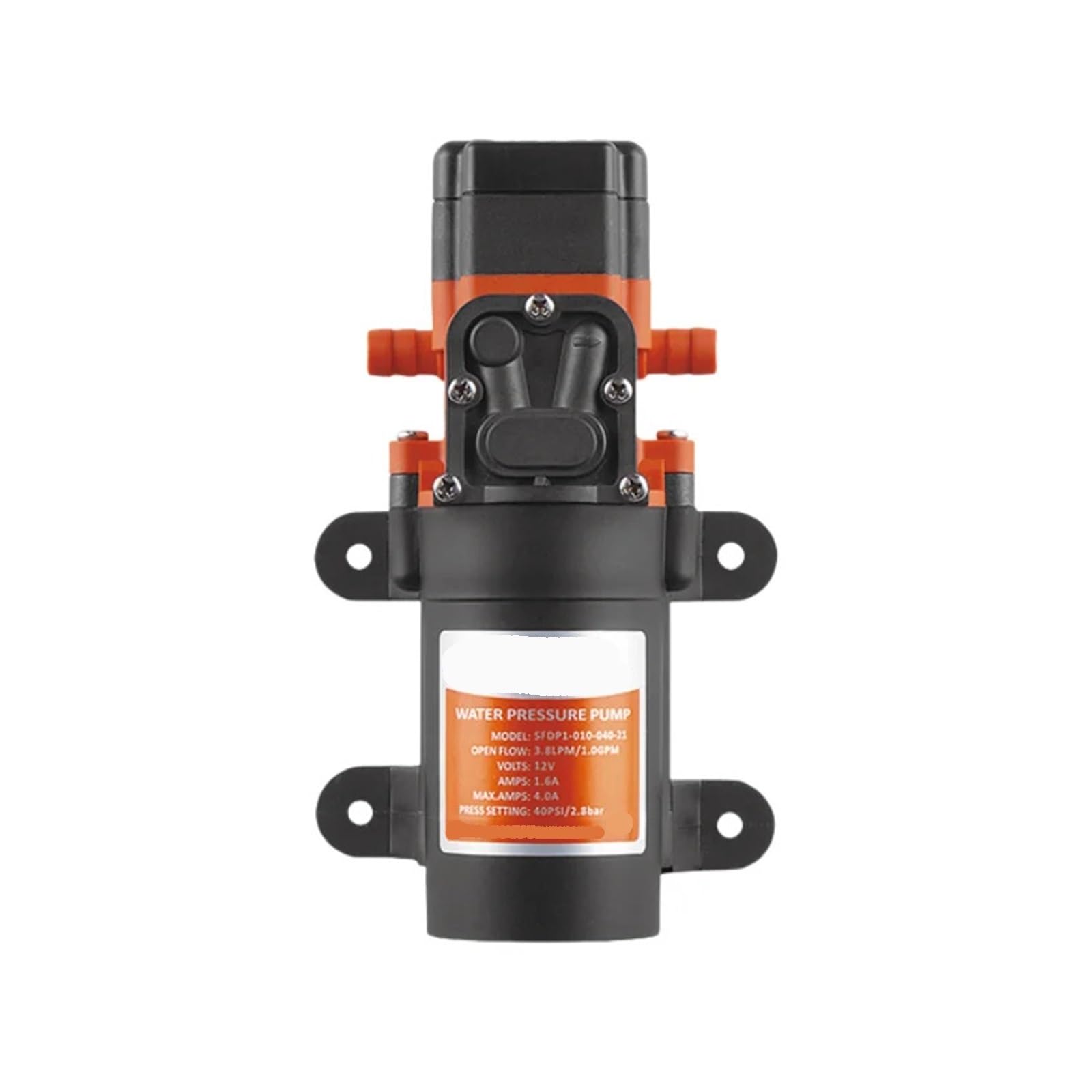12v Water Pressure Diaphragm Pump, 3.8 LPM 1.0 GPM 40 PSI(24V Diaphragm Pump)