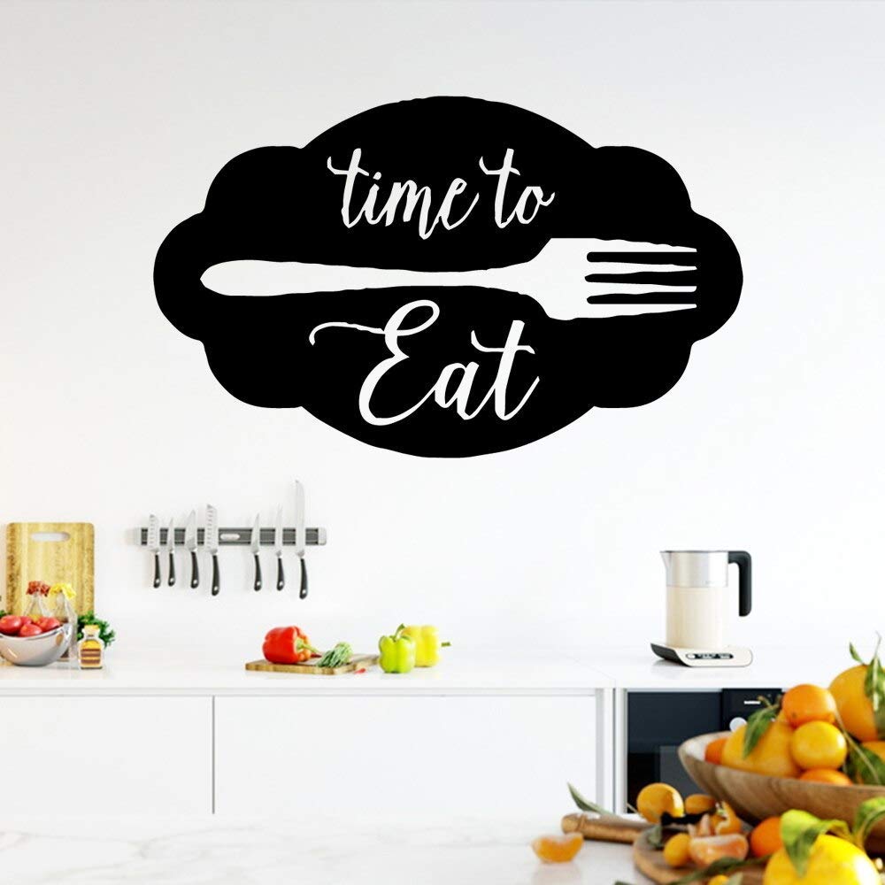 VVWV Time to Eat Kitchen Restaurant Wall Sticker Home Living Room Wall Decoration Vinyl Decals (Size -100 cm x 50 cm) (B08VGJ72P5) Amazon Price History, Amazon Price Tracker