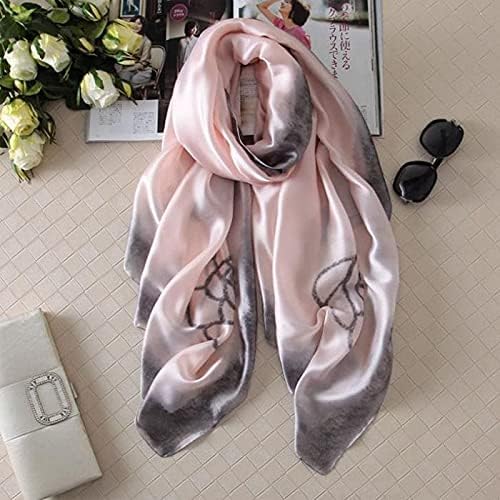 Image of Floral Printed Silk stole | silk Scarf for Women | stylish silk stole for women | Soft Lightweight Stole, Shawl & Neck Wrap | Scarf for Wedding, Party, Travel & Casual Wear