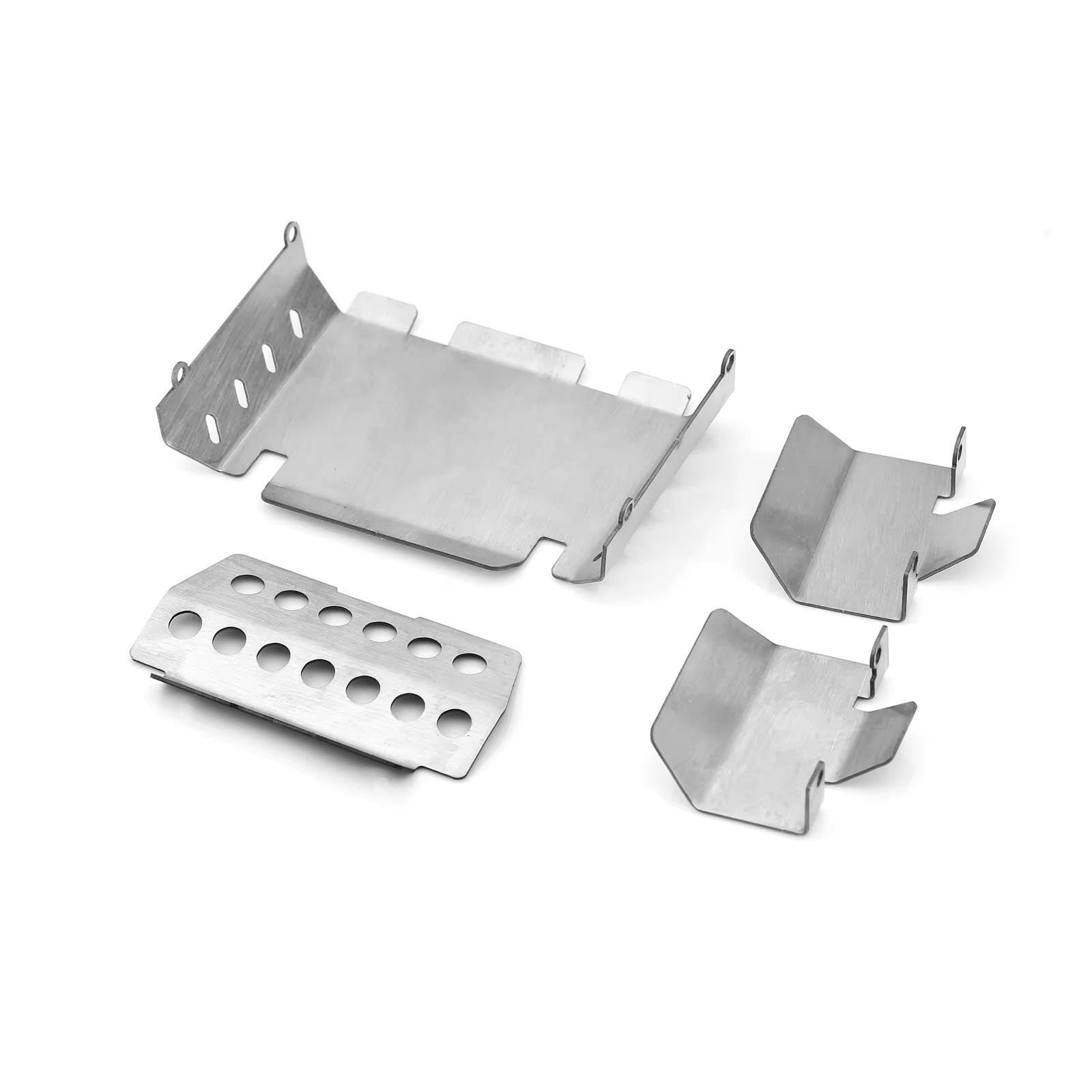 Piastra Paramotore Protezione Telaio Acciaio Inossidabil Per Fms Fcx10 1/10