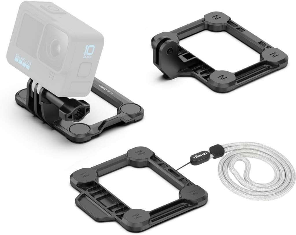 GP-16 Super Snap Magnetic 3 in 1 Quick Release Mount Compatible with GoPro Hero 10 9 8, Insta360 ONE R RS & Action Camera, Chest Magnetic Quick Release Mount for First-Person View
